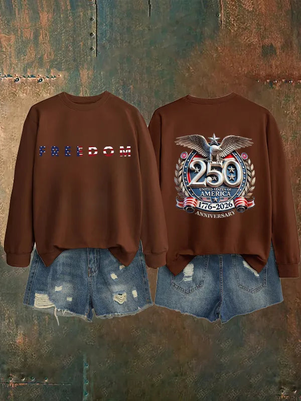 Women's American 250th Print Sweatshirt