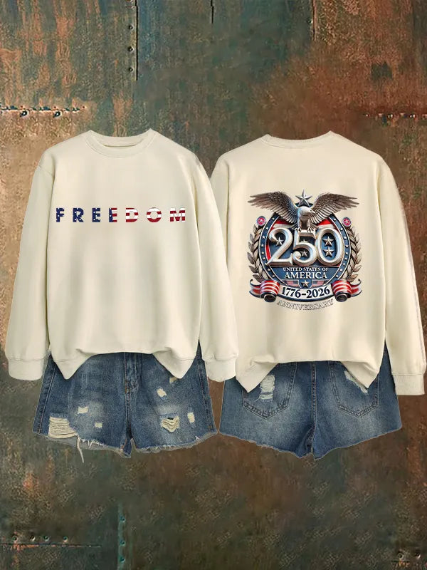 Women's American 250th Print Sweatshirt