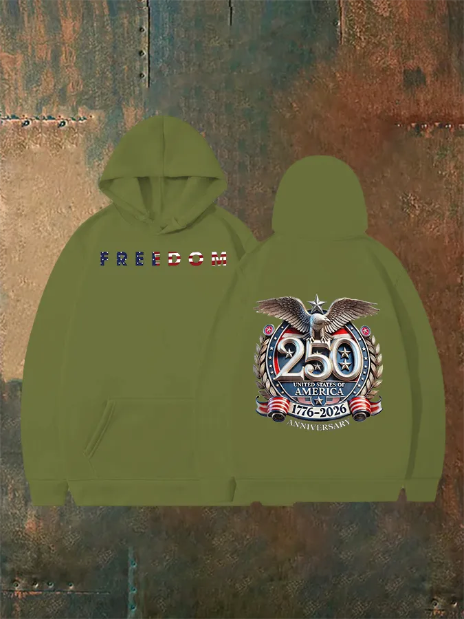 Unisex American 250th Print Hoodie