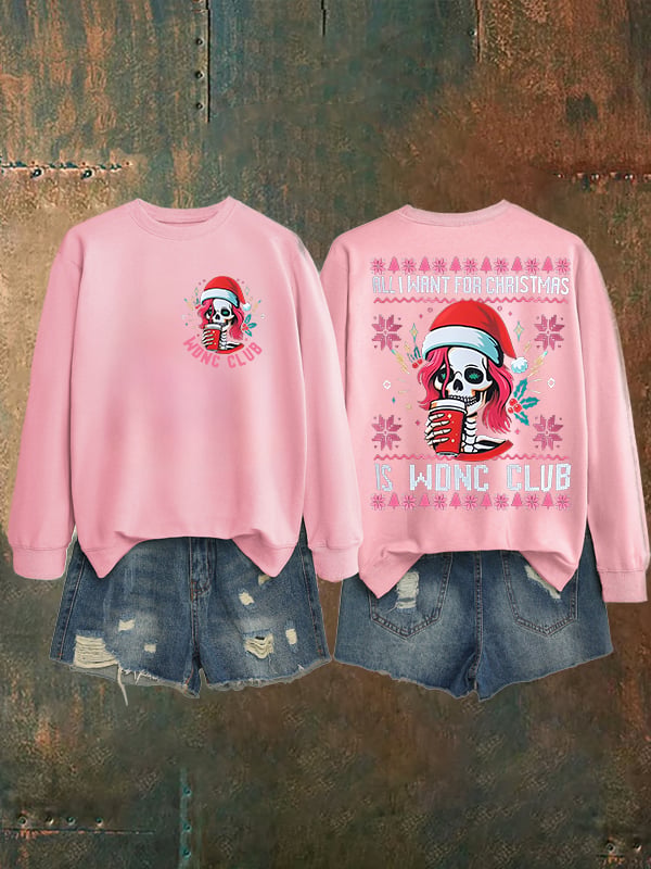 Women's Retro Funny Proud Member Of Club We Do Not Care Menopause Perimenopause Print Sweatshirt