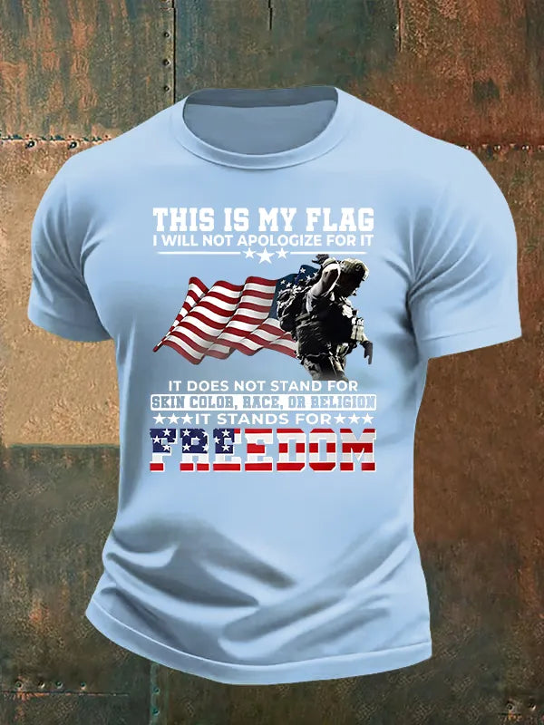 Men's THIS IS MY FLAG Print T-Shirt