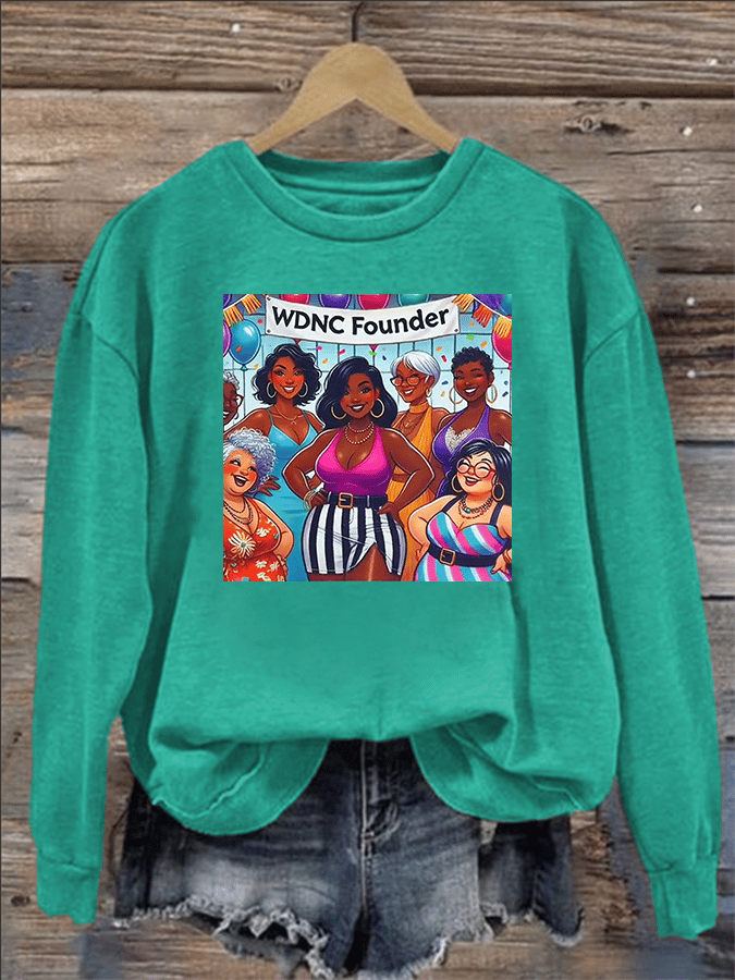 Women's Retro Funny Proud Member Of Club We Do Not Care Menopause Perimenopause Print Sweatshirt