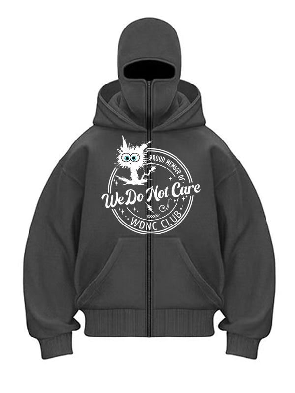 Men's Zipped Hoodie Of WDNC Club Menopause Perimenopause Print Hoodie