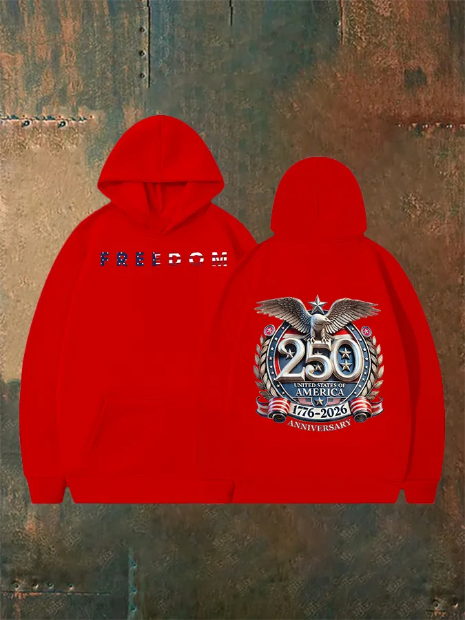 Unisex American 250th Print Hoodie