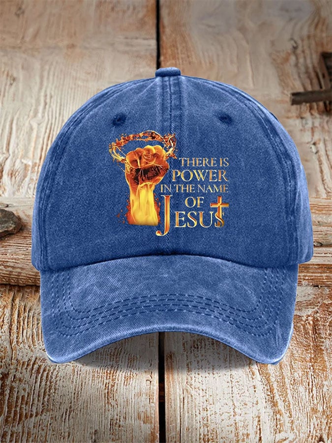 Unisex There's Power In The Name Of Jesus Baseball Cap