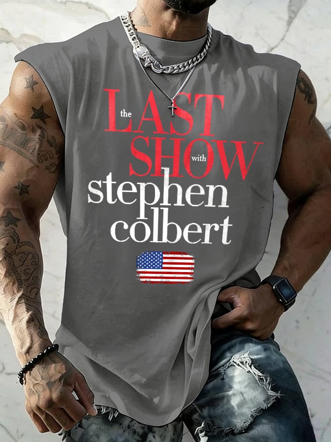 🔥Buy 3 Get 15% Off🔥Retro Men's Last Show Print Tops Tank