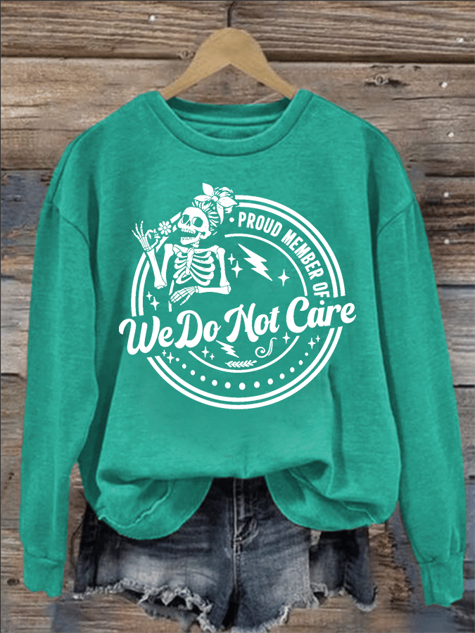 Women's Retro Funny Proud Member Of Club Menopause Perimenopause Print Sweatshirt
