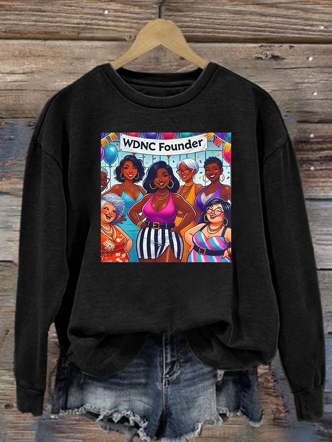 Women's Retro Funny Proud Member Of Club We Do Not Care Menopause Perimenopause Print Sweatshirt