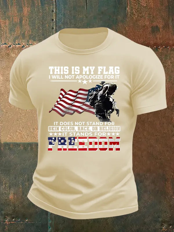Men's THIS IS MY FLAG Print T-Shirt