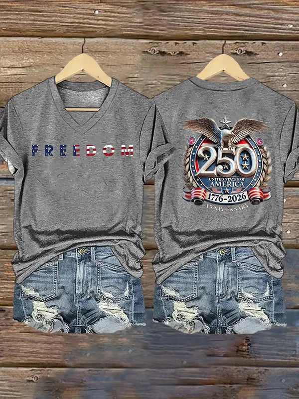 Women's FREEDOM Print T-Shirt