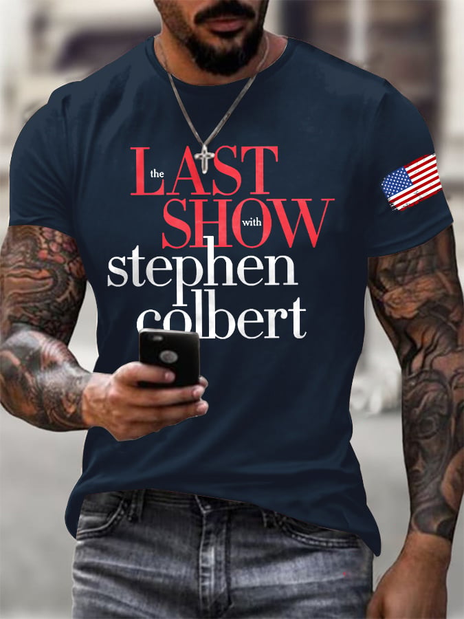 🔥Compra 3 e ottieni il 15% di sconto🔥T-shirt da uomo con stampa retrò Last Show