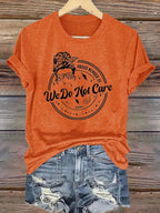 Retro Funny Proud Member Of WDNC Club We Do Not Care Menopause Perimenopause Print T-Shirt
