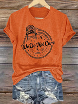 Retro Funny Proud Member Of WDNC Club We Do Not Care Menopause Perimenopause Print T-Shirt