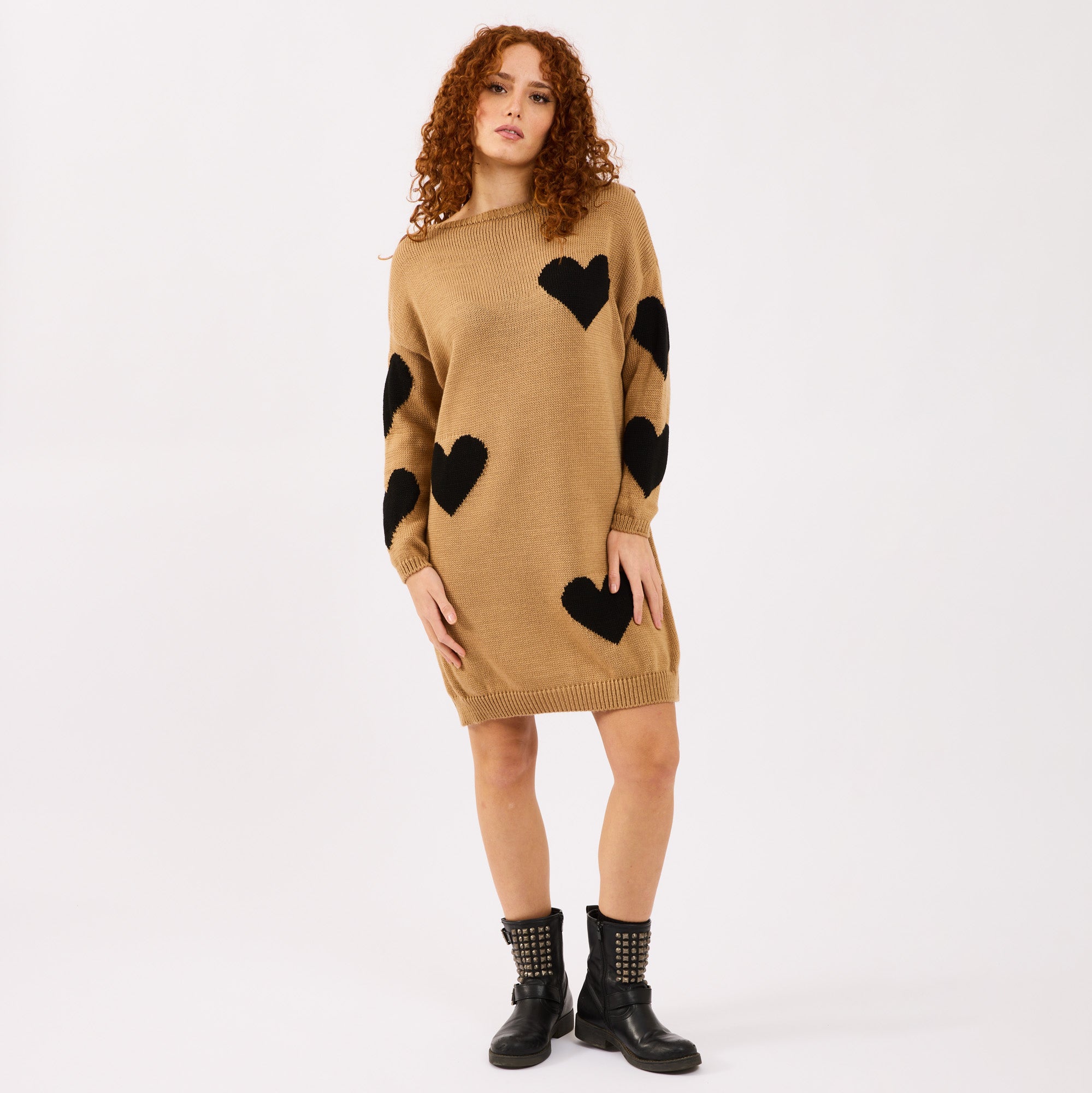 [2026.COUTURE] Vestito Love, In Maglia Con Cuori