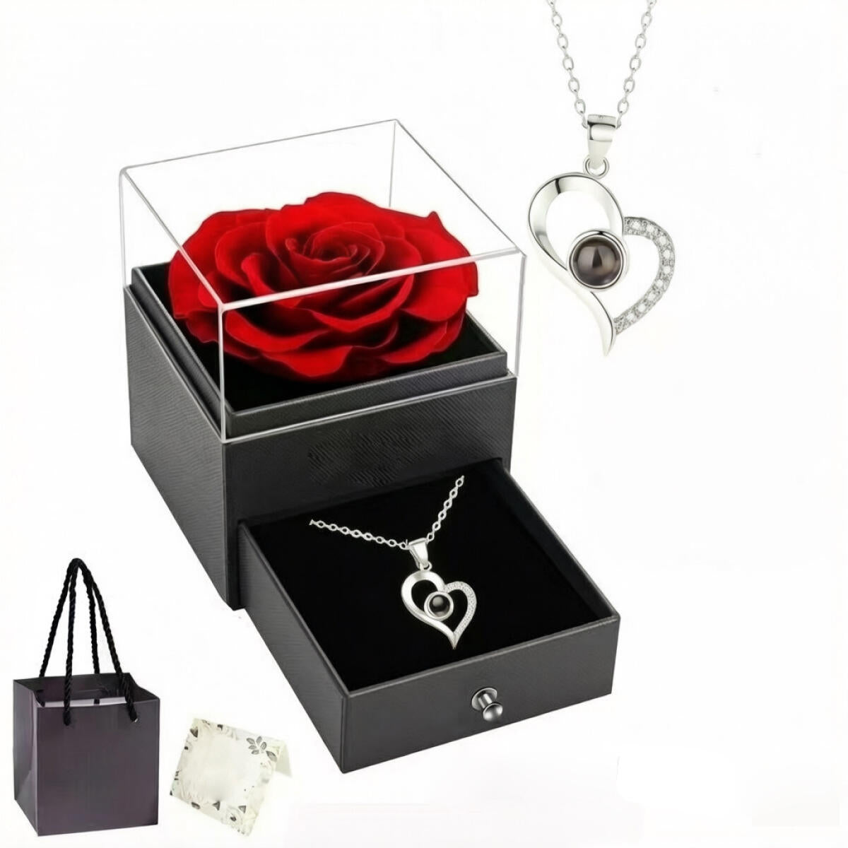 Collier en forme de cœur pour femmes