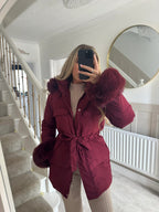 Cappotto in pelliccia sintetica