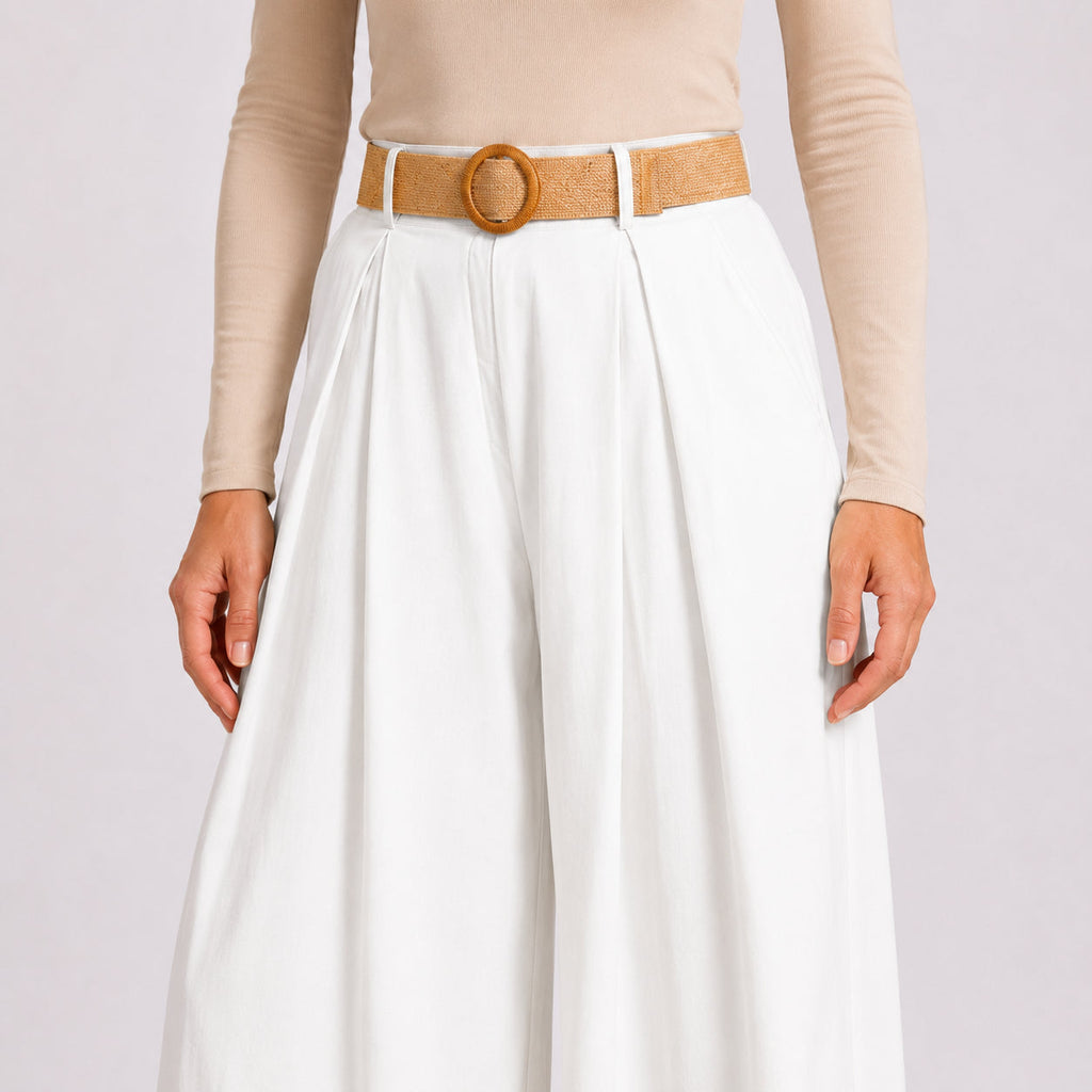[2026.COUTURE] Pantalon En Coton À Pinces
