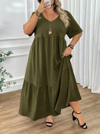 Robe d'été bohème grande taille pour femme