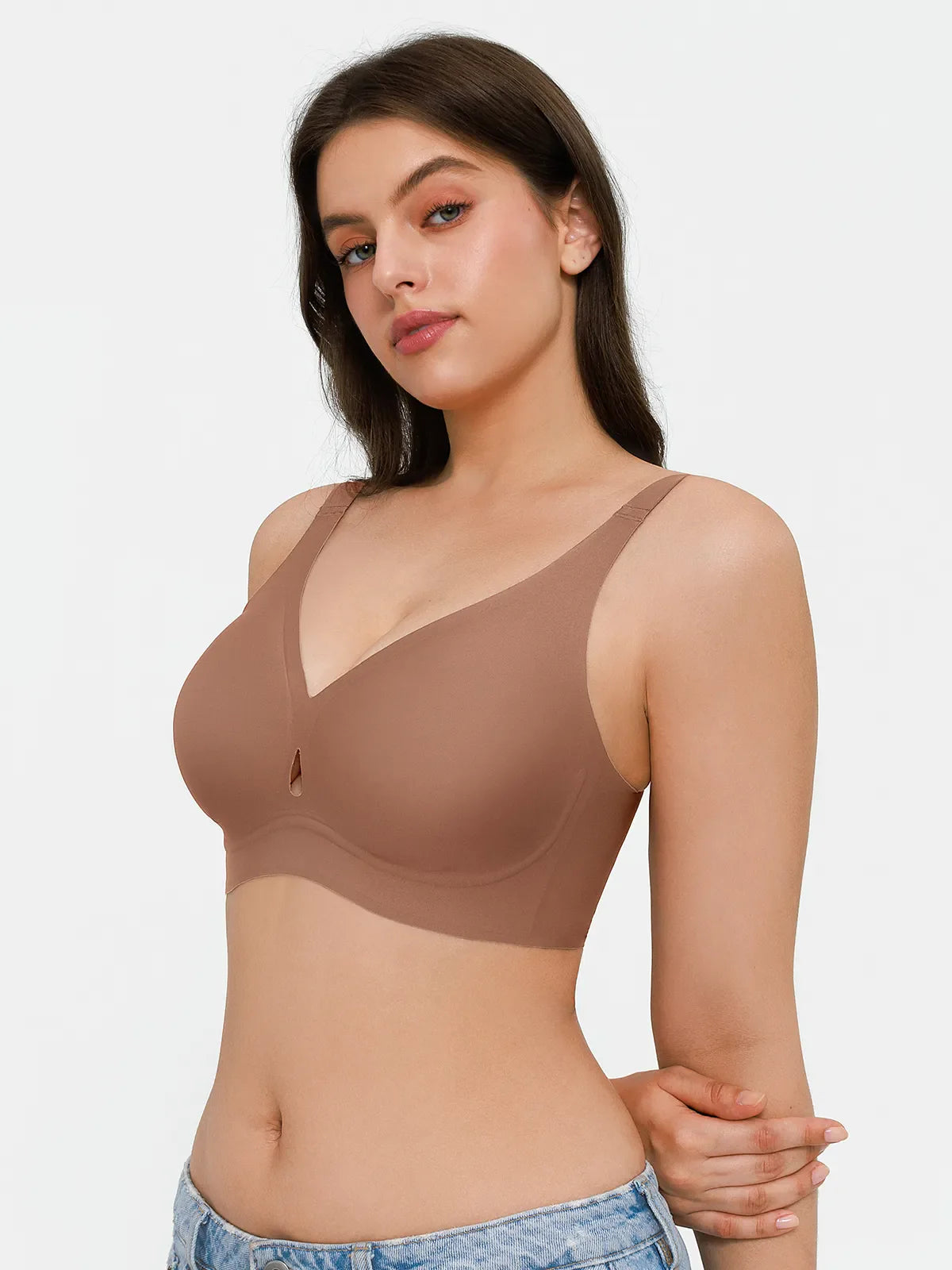 Soutien-gorge sans coutures avec support en gel et maintien des contours