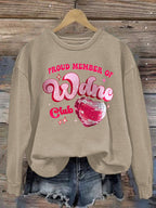 Women's Retro Funny Proud Member Of Club We Do Not Care Menopause Perimenopause Print  Sweatshirt