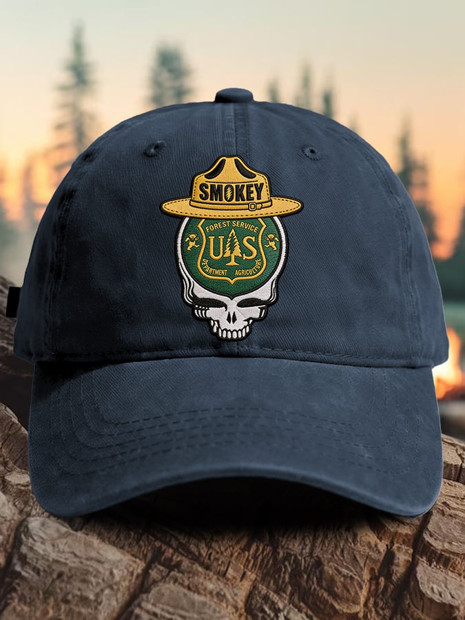 Berretto da baseball con stampa "Retro Resist Save The Forest Service"