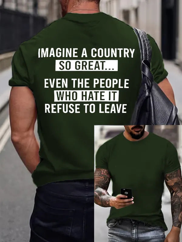 T-Shirt Uomo IMAGINE A COUNTRY