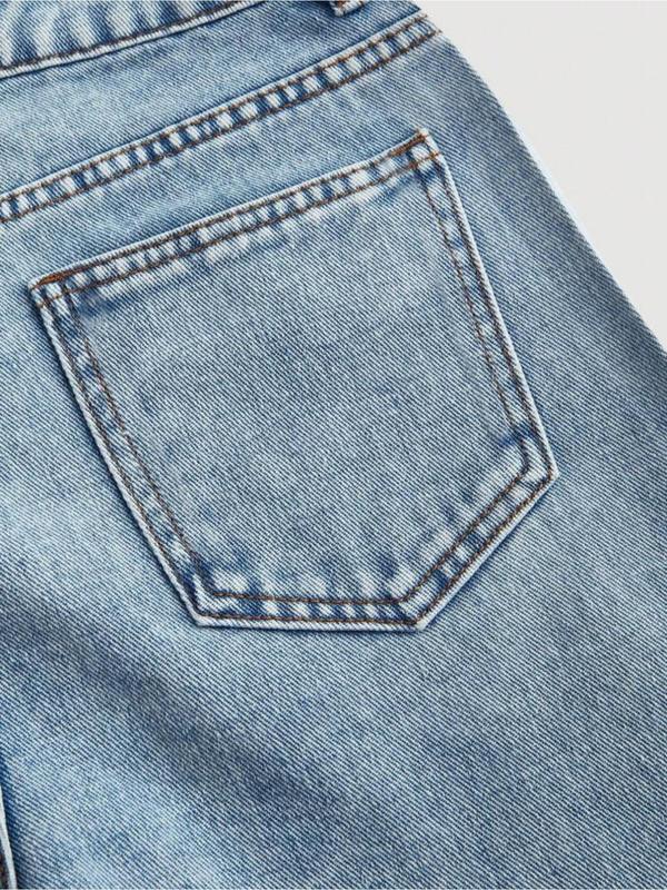 Jean élégant taille haute coupe large pour femme, tissu tissé ajusté, orné de strass, pantalon mode toutes saisons