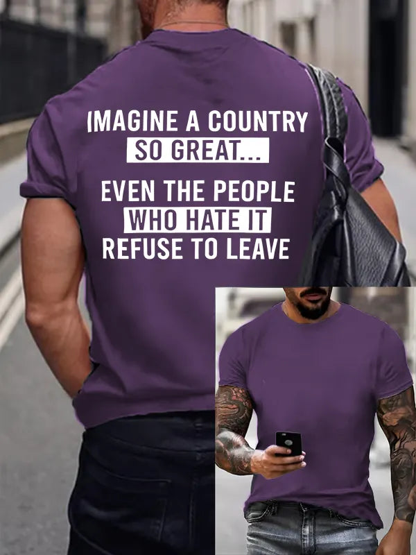 T-Shirt Uomo IMAGINE A COUNTRY