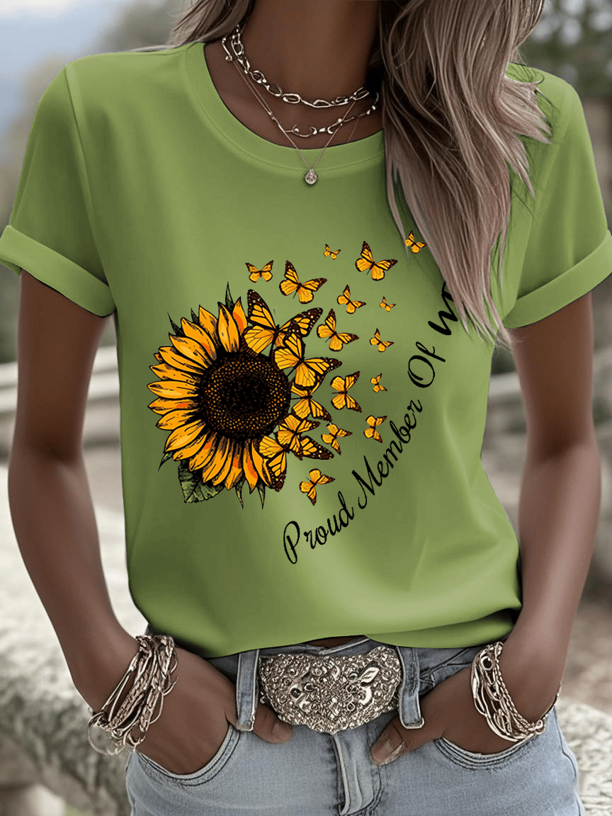🔥Acquista 3 e ottieni il 15% di sconto🔥T-shirt stampata da donna WDNC per menopausa e perimenopausa