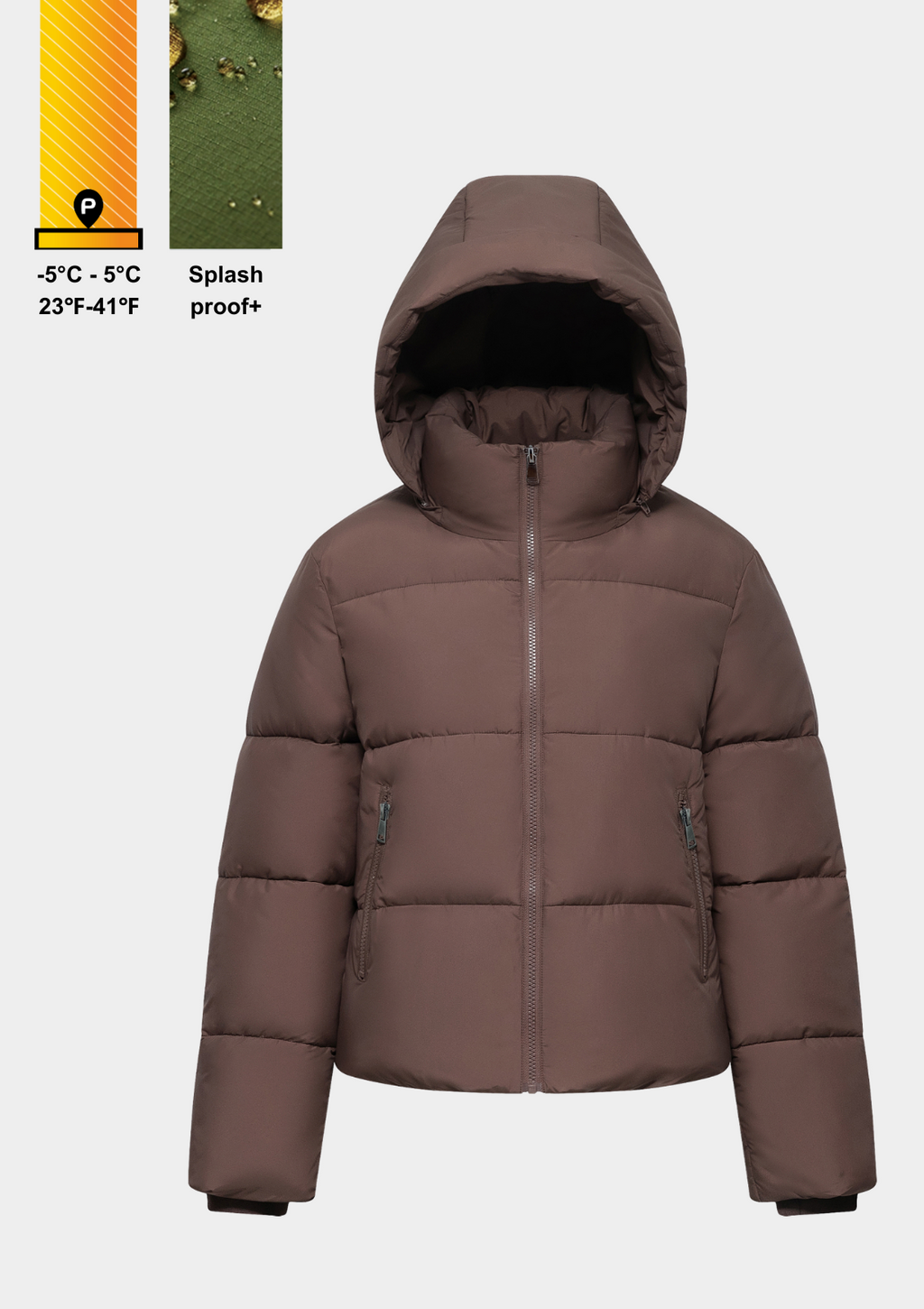 Doudoune à capuche amovible
