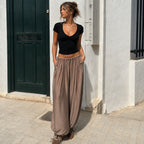 [2026.SOUL] Pantaloni Ampi Con Coulisse Regolabile