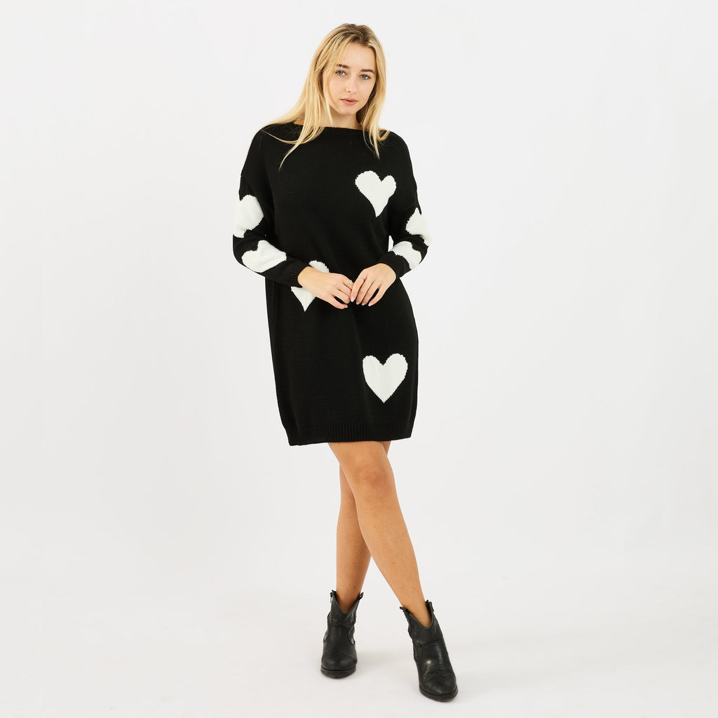 [2026.COUTURE] Vestito Love, In Maglia Con Cuori