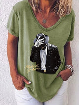 Women's  Fun Character Print T-Shirt