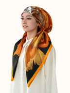 Hijab Foulard en Satin Élégant, Tissu Doux et Respirant, Absorption Facile de la Transpiration, Parfait pour le Quotidien, Conception Ajustée et Élastique, Foulard