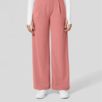 Pantaloni da Lavoro a Vita Alta con Tasche e Gamba Dritta, Abiti Business Casual da Donna, Abbigliamento Sportivo e da Esterno da Donna