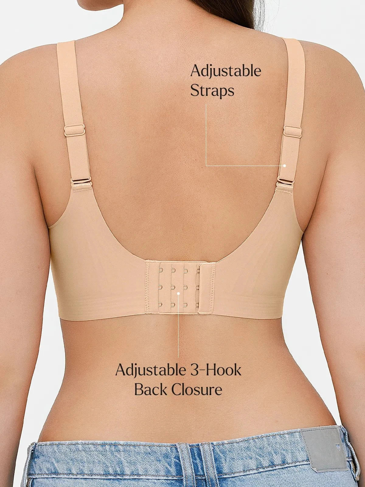 Soutien-gorge sans coutures avec support en gel et maintien des contours