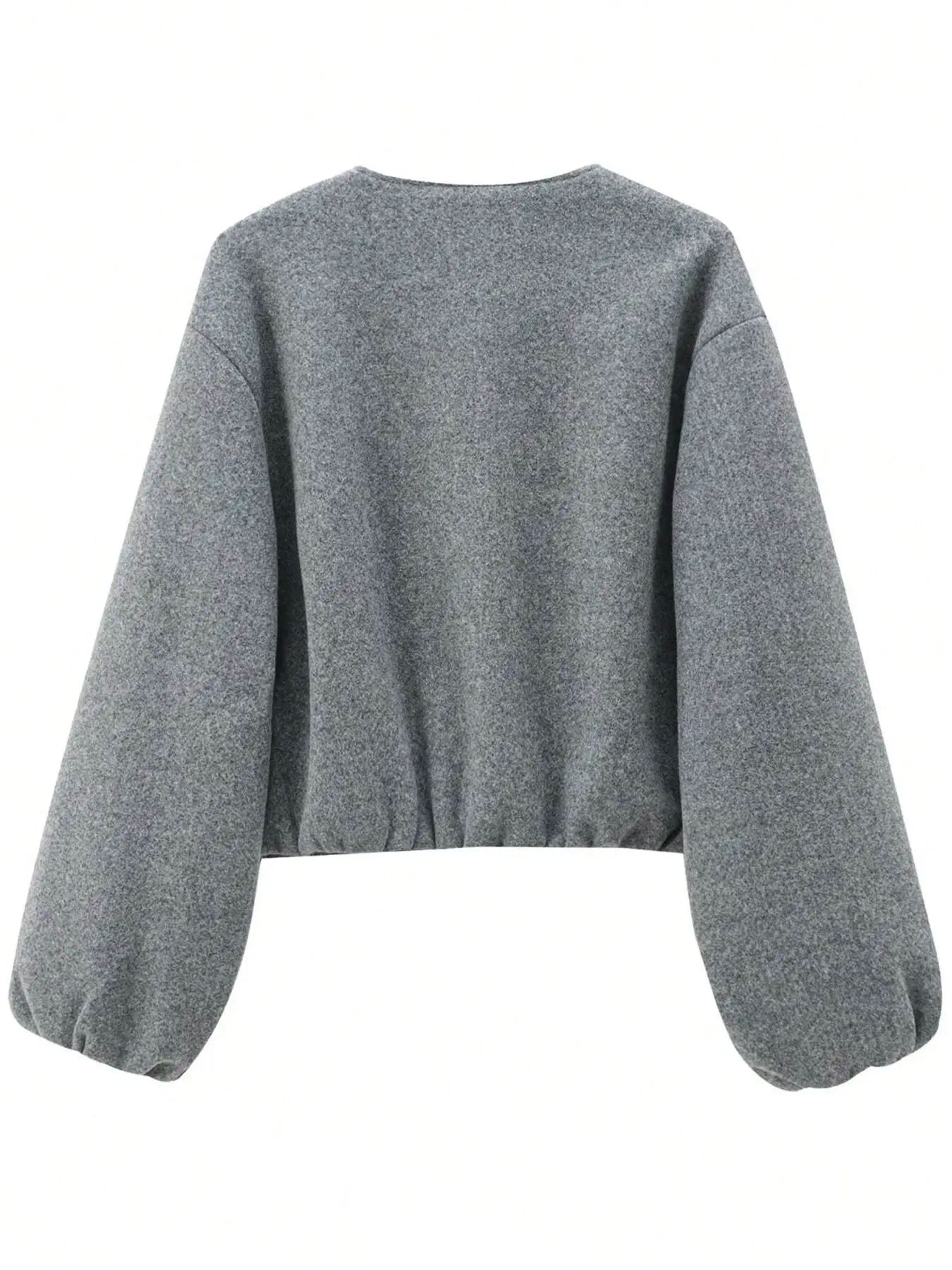 Giacca con Cerniera da Donna, Cappotto Casual da Donna, Perfetto per l'Uso Quotidiano in Autunno e Inverno, Vestibilità Aderente, Tessuto, Spessore Moderato del Tessuto