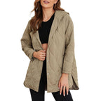 Doudoune Femme,Blouson Léger à Manches Longues et Boutons,Hauts Amples Décontractés Confortables,Vêtements Femme Automne Hiver 2025