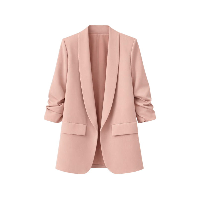 Blazer plissé à l'américaine | Vêtements pour femmes | Blazer | Plissé | Décontracté | Coupe ample