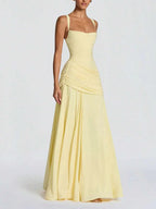 Women's Solid Color TIe-back Sleeveless Bodycon Slip Dress