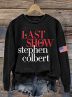 🔥Buy 3 Get 15% Off🔥Retro Last Show Print Sweatshirt
