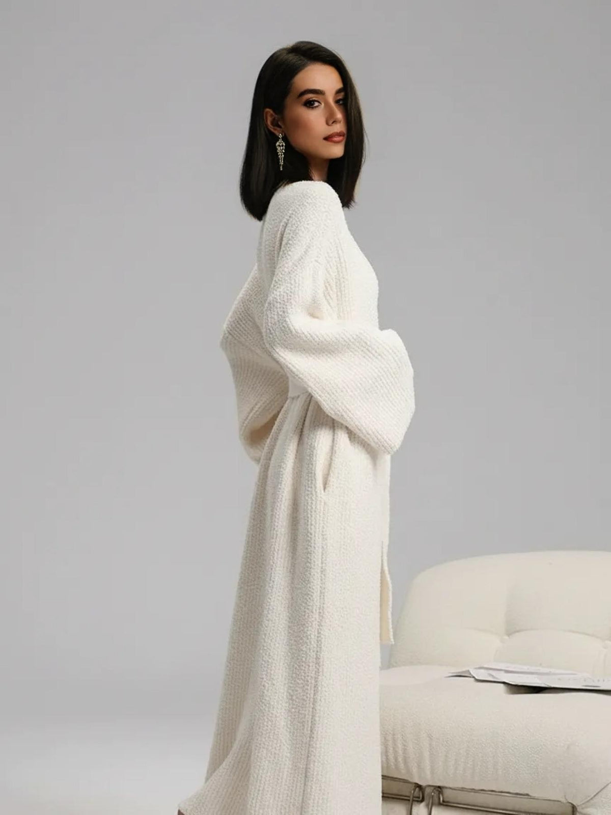 Women's Double-Sided Fleece Robe
