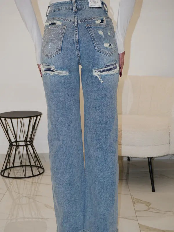 Jeans Diamond Pocket
