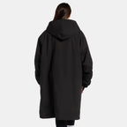 Peignoir de Séchage Imperméable Coupe-Vent, Robe de Changement Doublée Polaire Sherpa Douce, Manteau Veste à Capuche Surdimensionné à Manches Longues pour Enfants, Adultes, Hommes, Femmes, Surf, Plage, Natation, Restez au Sec