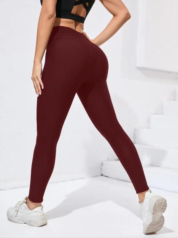 Legging Femme en Molleton Polaire Doux, Velours d'Agneau, Taille Haute Style Sportif, Chaleur Automne Hiver, Coupe Ajustée Design Uni, Tailles S-Xxl (cadeau) Tissu Vêtements Femme