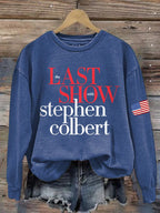 🔥Buy 3 Get 15% Off🔥Retro Last Show Print Sweatshirt