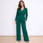 [2026.COUTURE] Spring, Completo Pantaloni E Maglia Incrociata