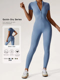 Combinaison de sport pour femme, col montant, fermeture éclair robuste