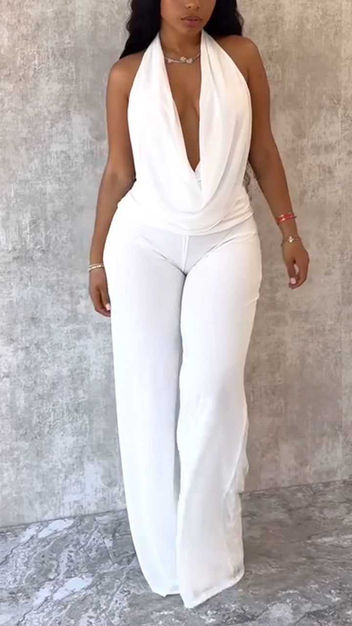 Ensemble cravate + pantalon décontracté pour femme