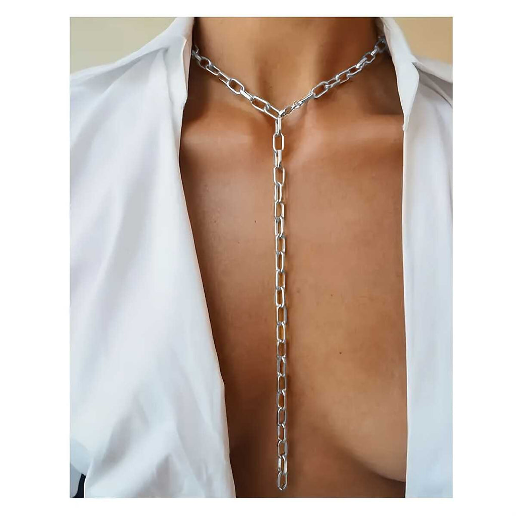 Catena per il Corpo da Donna con Giunzioni in Metallo Accessorio Elegante e Personalizzato